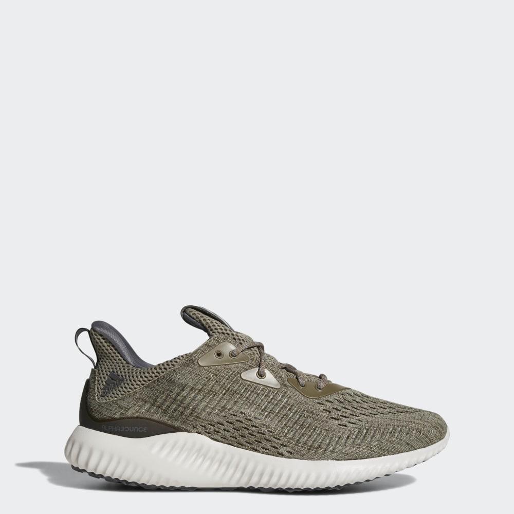 Adidasi Alergare Adidas Alphabounce EM Barbati Romania - Masline Verzi/Gri BW1203